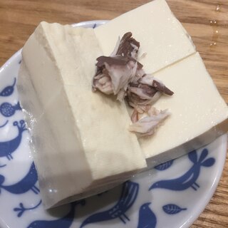 鯖の身のせ、塩どうふ